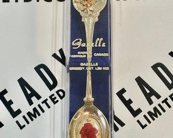 Vintage Gold Colored Rose To Mother Collector's Souvenir Spoon NEW