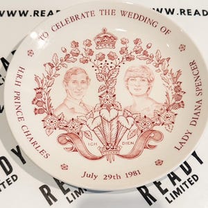 Vintage Masons Ironstone Royal Wedding 1981 Plate Charles Diana Spencer