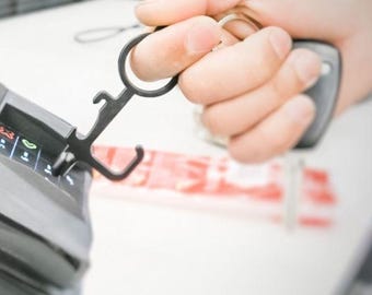 Contactless Touchless Keychain with Bottle Opener and Stylus  Protect Nails