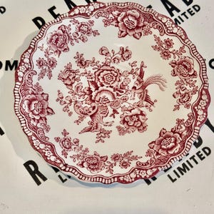 Crown Ducal Bristol Pink Toile Saucer