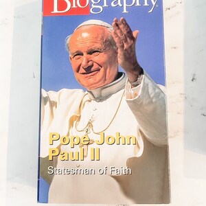 A&E Biography Pope John Paul II VHS