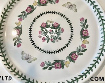 Vintage Portmeirion Botanic Garden Buffet Plate Moths 10.75"
