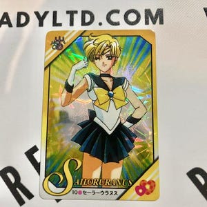 Vintage Sailor Moon Prism Collectable Card #10 Sailor Uranus