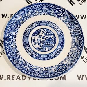 Blue Willow Toile Saucer Plate IMPERFECT