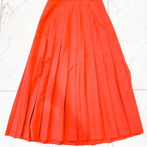 ヴィンテージ レッド プリーツ アイラ ジョイス フレアスカート サイズ 6