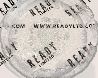 Vintage Arcoroc Fleur Clear Salad Bowl 8" CHIPPED