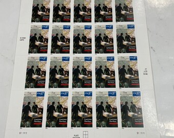 Vintage USPS 2002 Louisiana Purchase Stamp Sheet NEW 20 Stamps