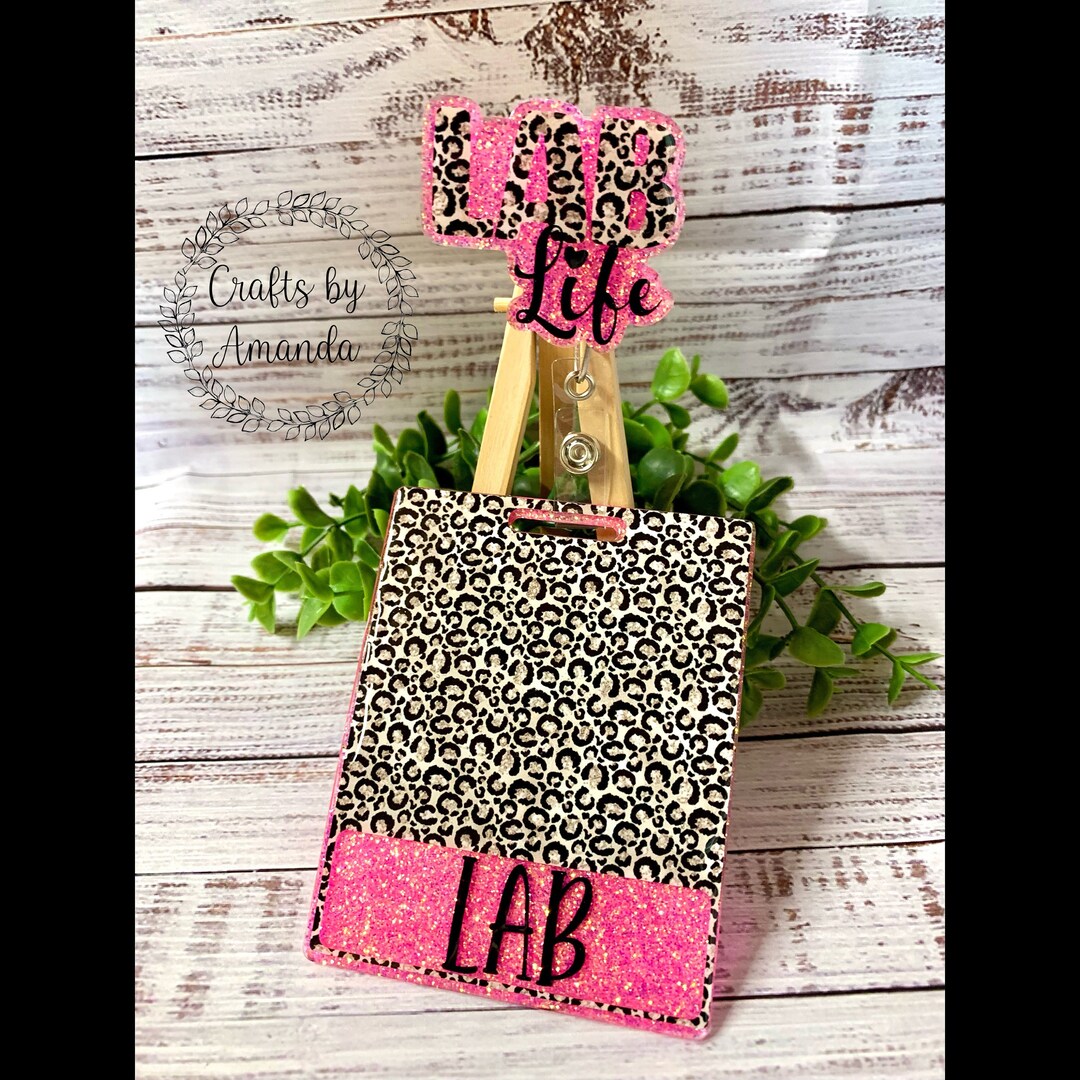 Lab Life Badge Reel Lab Badge Buddy Combo Set Lab Tech Badge Reel