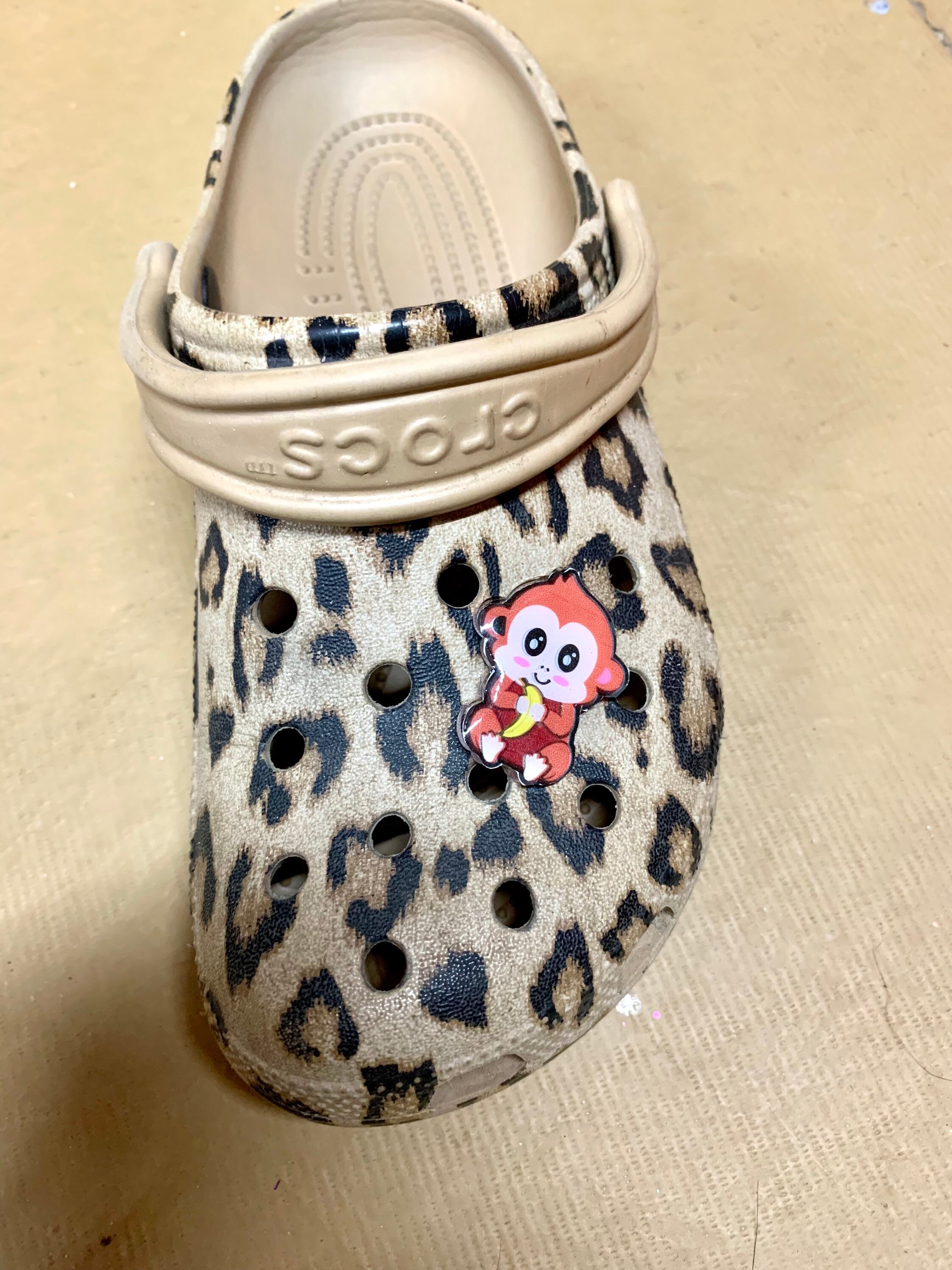 Monkey Croc Charm Croc Charm Glitter Croc Charm Monkey Etsy