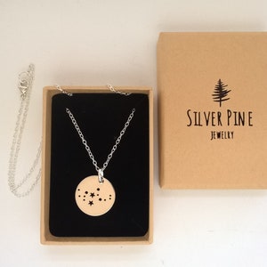 Sterling Silver Virgo Constellation Necklace, Zodiac Necklace, Zodiac Pendant, Star Sign Necklace, Astrology Necklace, Virgo Gift For Her