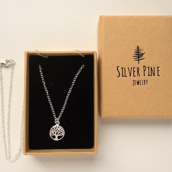 925 Sterling Silver Tree Of Life Necklace, Tree Of Life Pendant, Family Tree Necklace, Mothers Day Gift For Grandma, Necklaces For Women