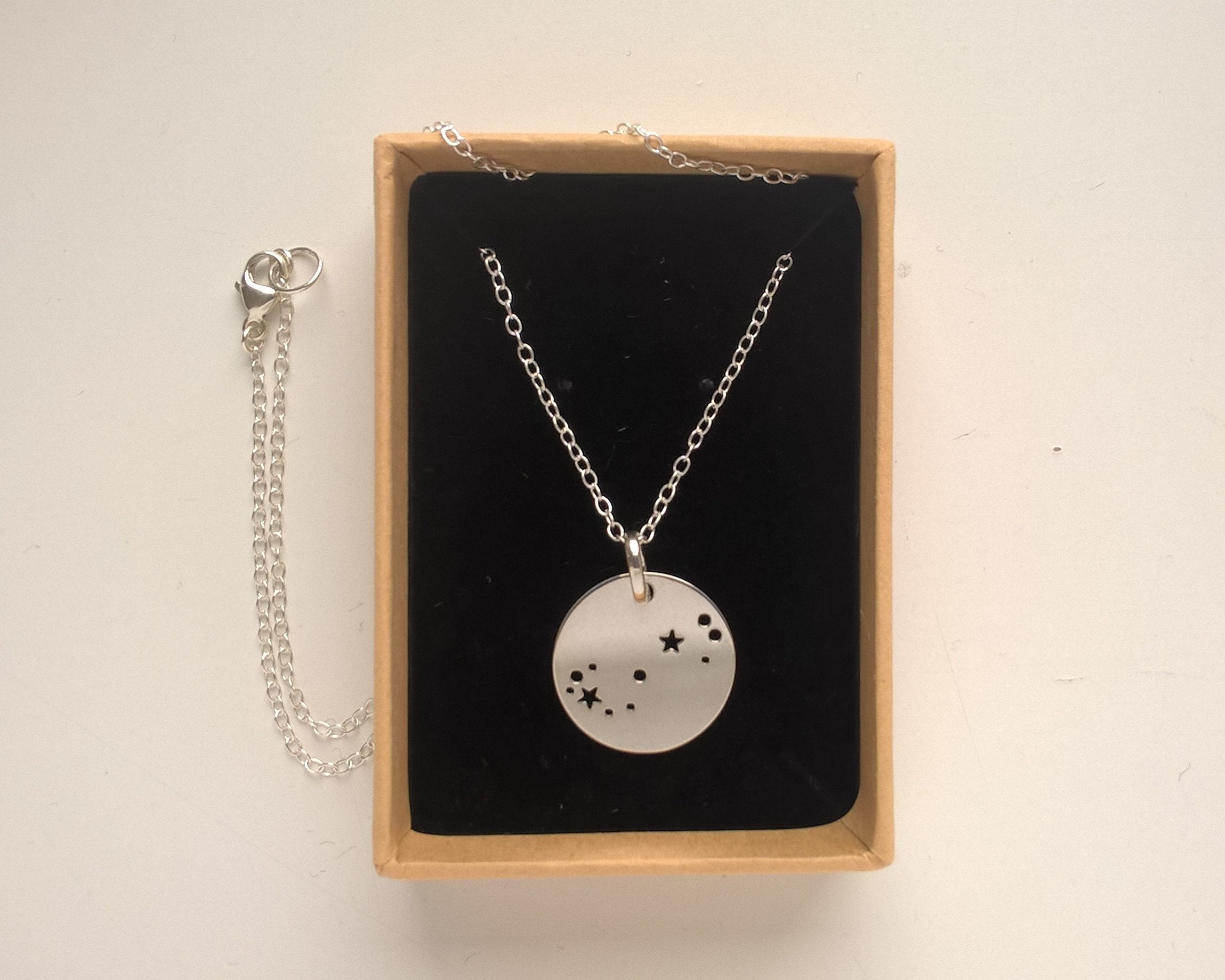 Scorpio constellation deals necklace silver