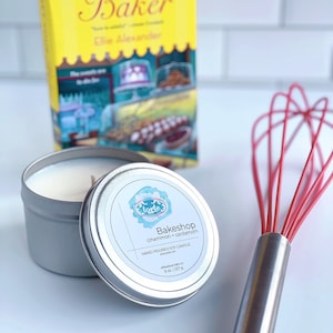 Bakeshop Soy Wax Candle, Bookish Candle, Cozy Mystery Candle