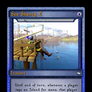 OSRS Sea Shanty 2 (High Tide) - Original Art OSRS Proxy Card by Brvcifer