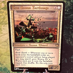 OSRS Baumzwerg Erdmagier (Deep Gnome Terramancer) Original Art Playtest Karte von Brvcifer