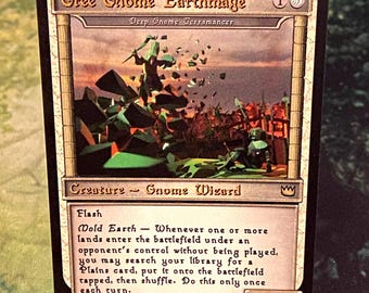 OSRS Tree Gnome Earthmage (Deep Gnome Terramancer) - Original Art OSRS MtG Proxy Card by Brvcifer