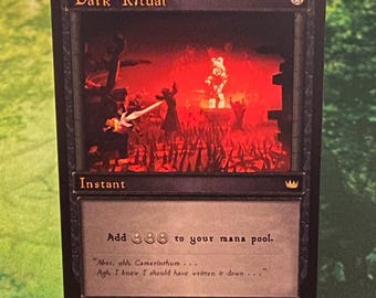OSRS Dark Ritual (Delrith) - Original Art OSRS MtG Proxy Card by Brvcifer