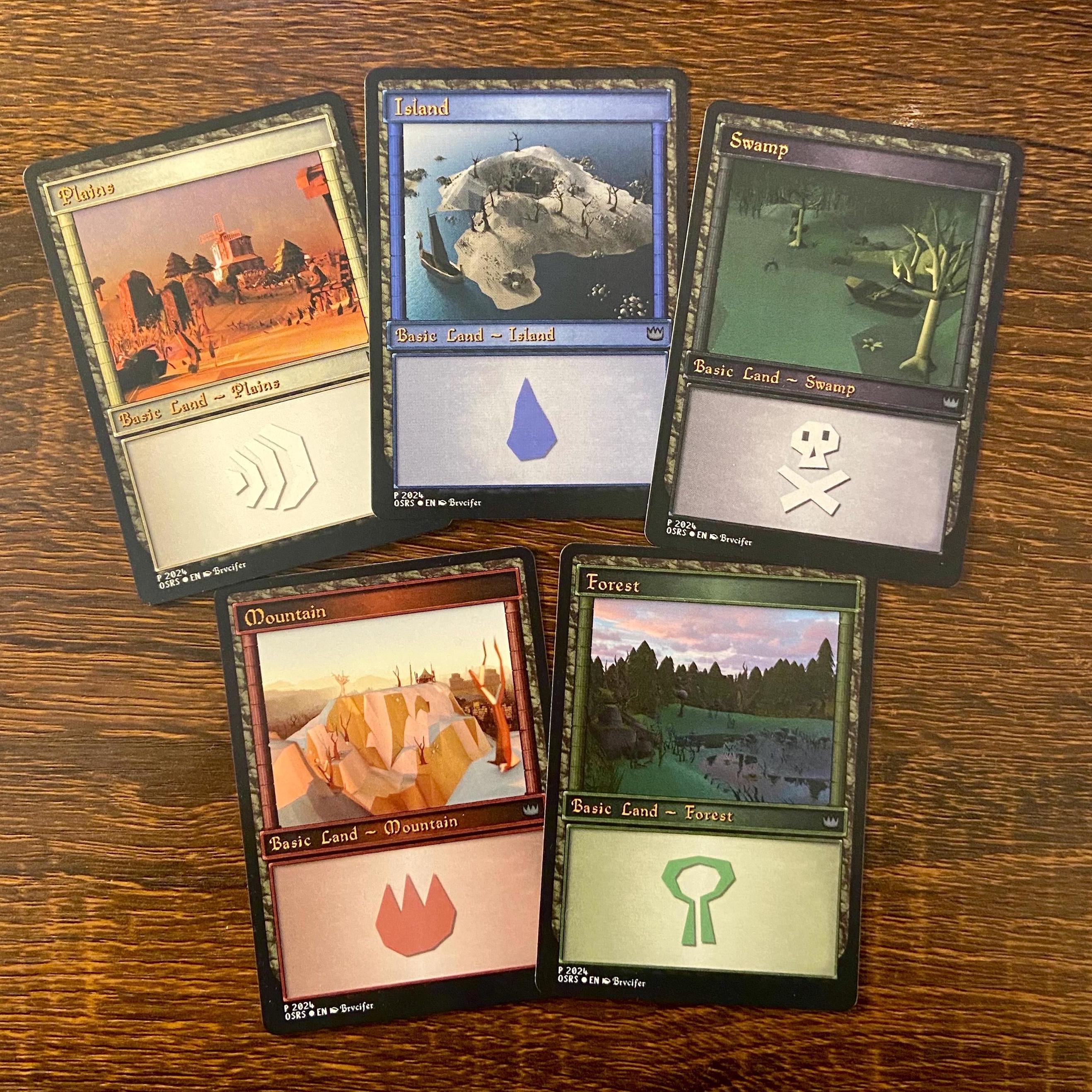 Old School RuneScape "Basics" - Original Art TCG Cards by Brvcifer