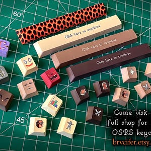 OSRS Tastenkappen - Premium RuneScape F-Schlüssel Tastenkombinationen Set, hochwertige Dye Sub PBT, mechanische Tastatur Gaming-Tastenkappen Bild 7
