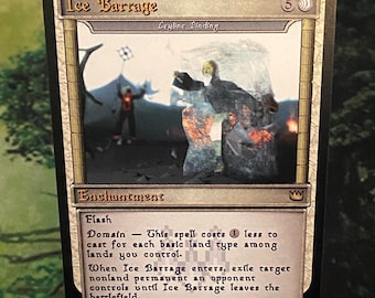OSRS Ice Barrage (Leyline Binding) - Original Art OSRS MtG Proxy Card by Brvcifer