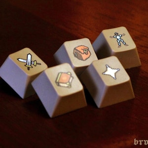 OSRS Keycaps - Premium RuneScape F Key Keybinds Set, High-Quality Dye Sub PBT, Mechanical Keyboard Gaming Keycaps