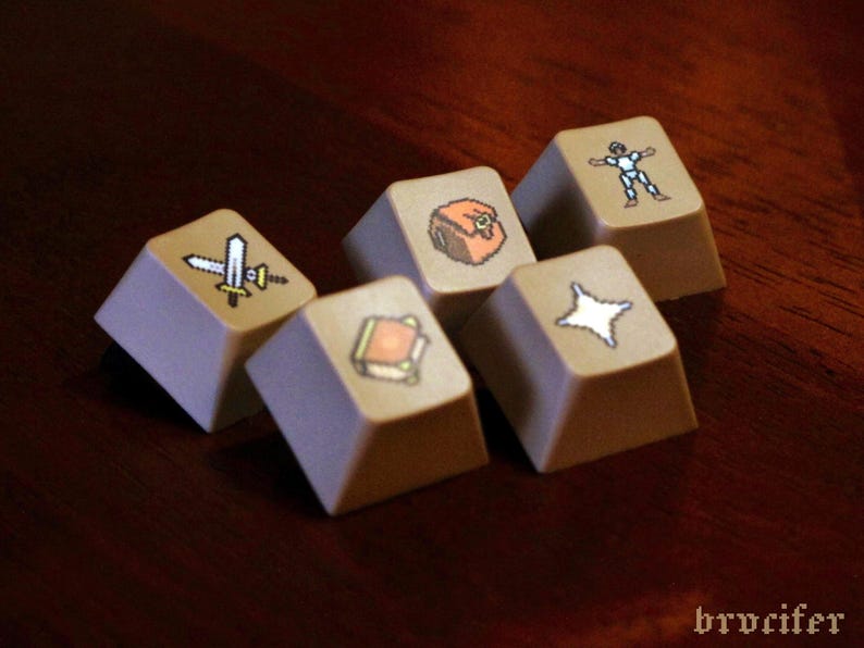 OSRS Tastenkappen - Premium RuneScape F-Schlüssel Tastenkombinationen Set, hochwertige Dye Sub PBT, mechanische Tastatur Gaming-Tastenkappen F Keys Only