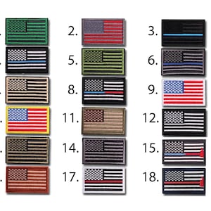 American Flag Patches - Iron On