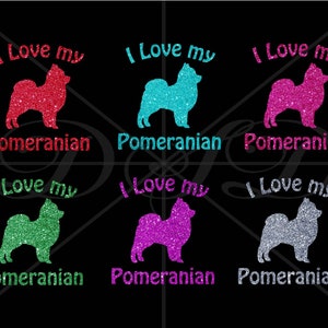 Glitter Pomeranian Dog
