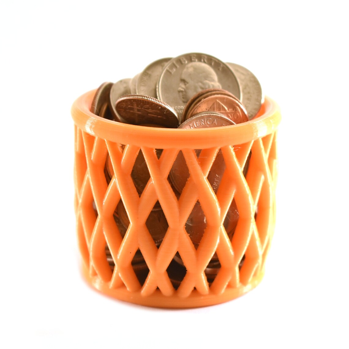 3D Printed Trinket Basket / Desk Accessory / Key Dish / Etsy