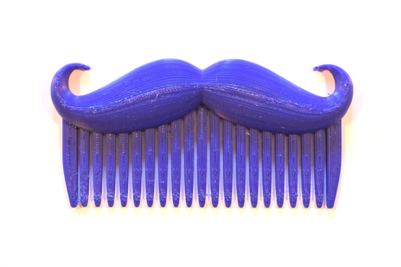 3D Printed Comb / Beard Comb / Mustache Comb / Novelty Comb / Etsy
