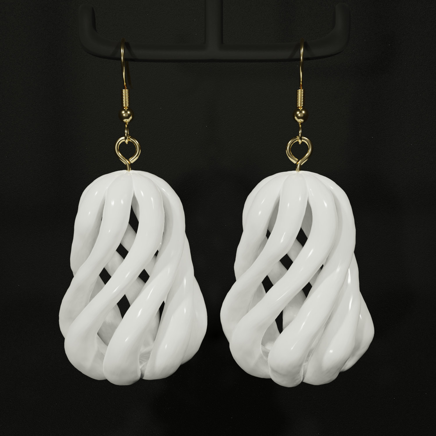 3D Printed Earrings / 3D Printed Jewelry / 3D Print Earrings / Etsy