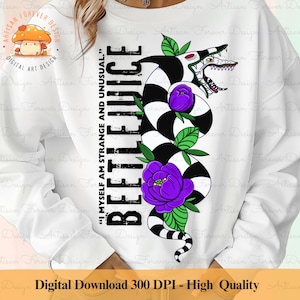 Beetlejuice Sandworm PNG | Retro Horror Digital Art | Spooky Creature Illustration for DIY Projects, T-Shirts & More