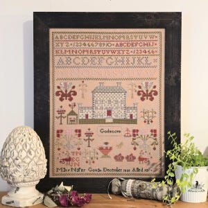Mary Napier 1832 Sampler Cross Stitch Pattern PDF, Counted Thread Download Xstitch Digital File, Alphabet Marking Diagram