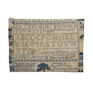 Ann Mcfarlan Vintage Look Projekttasche für Kreuzstich oder Stricken, Handarbeits-Reise-Etui, Kreuzstichpackung, Nadelarbeit-Versorgungsmaterial-Beutel