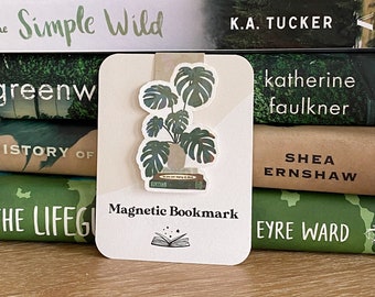 Monstera Book Stack | Magnetic Bookmark