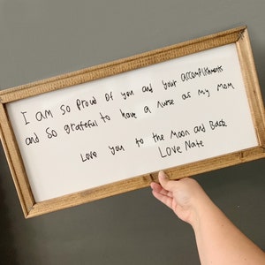 Custom Handwriting Sign Canvas image 7