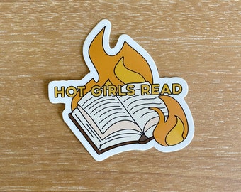 Filles chaudes lisent | Livresque Sticker