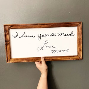 Custom Handwriting Sign | Canvas