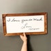 Custom Handwriting Sign | Canvas