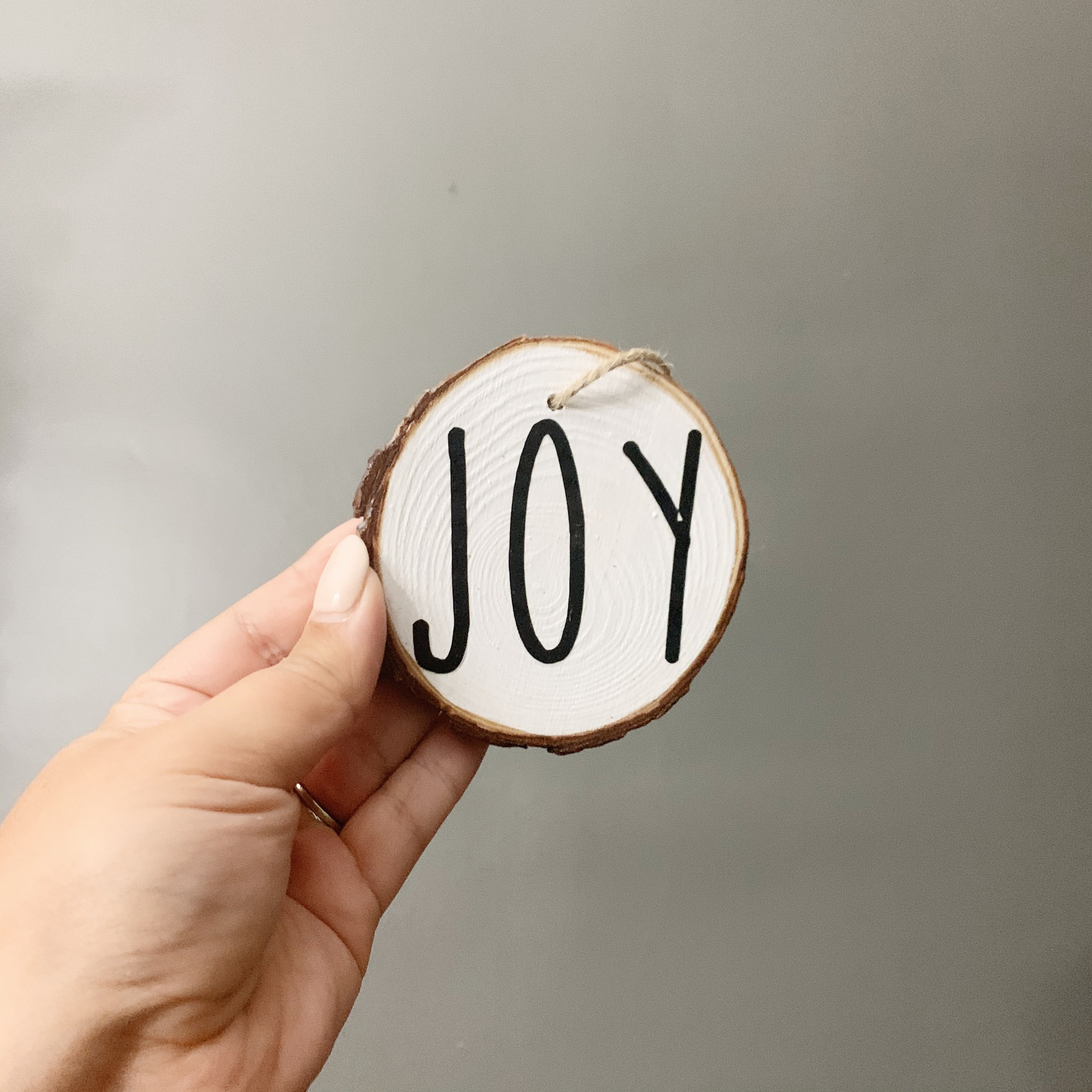 Rae Dunn Inspired Christmas Ornament Packs Wood Slice Etsy