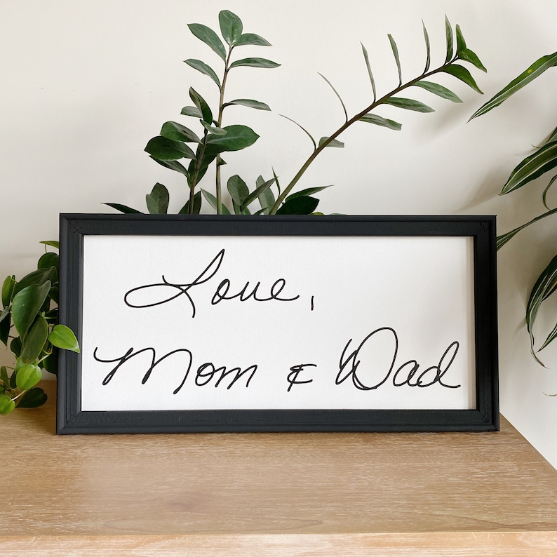 Custom Handwriting Sign Canvas image 4