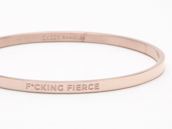 rose gold bangle engraved