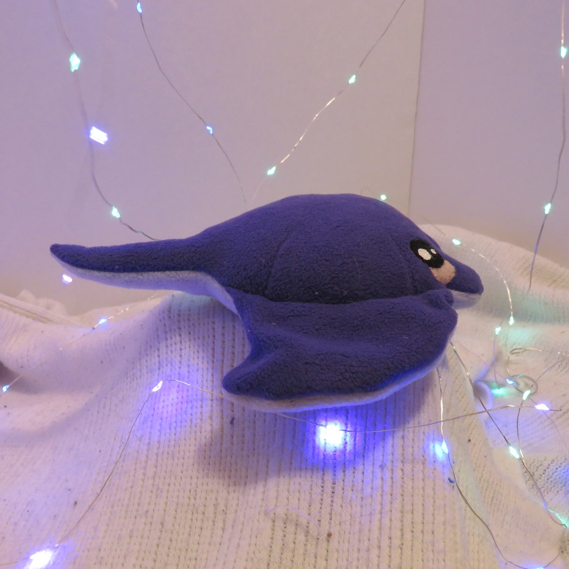 Eggplant Manta Ray stuffed animal plushie | Etsy