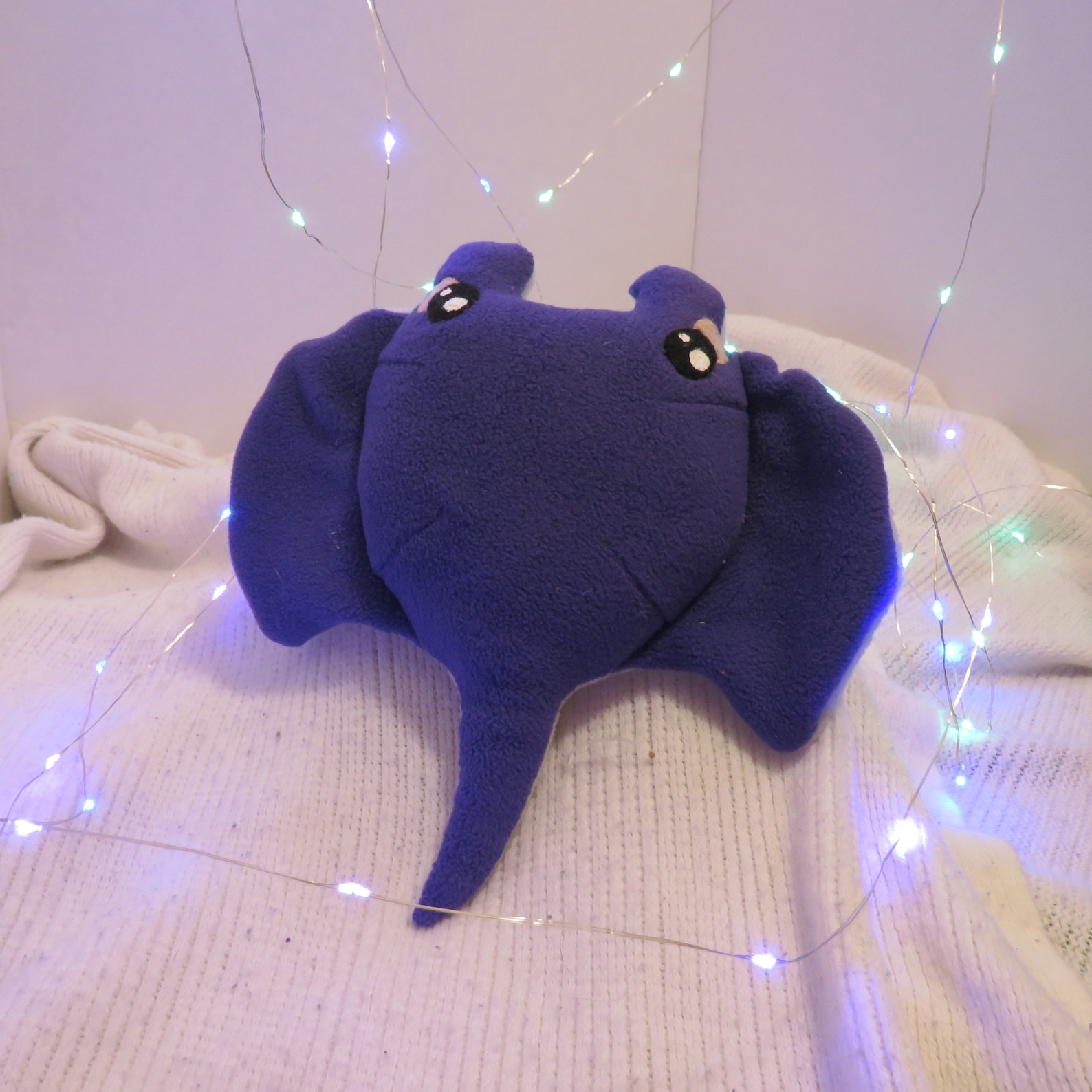 Eggplant Manta Ray stuffed animal plushie | Etsy