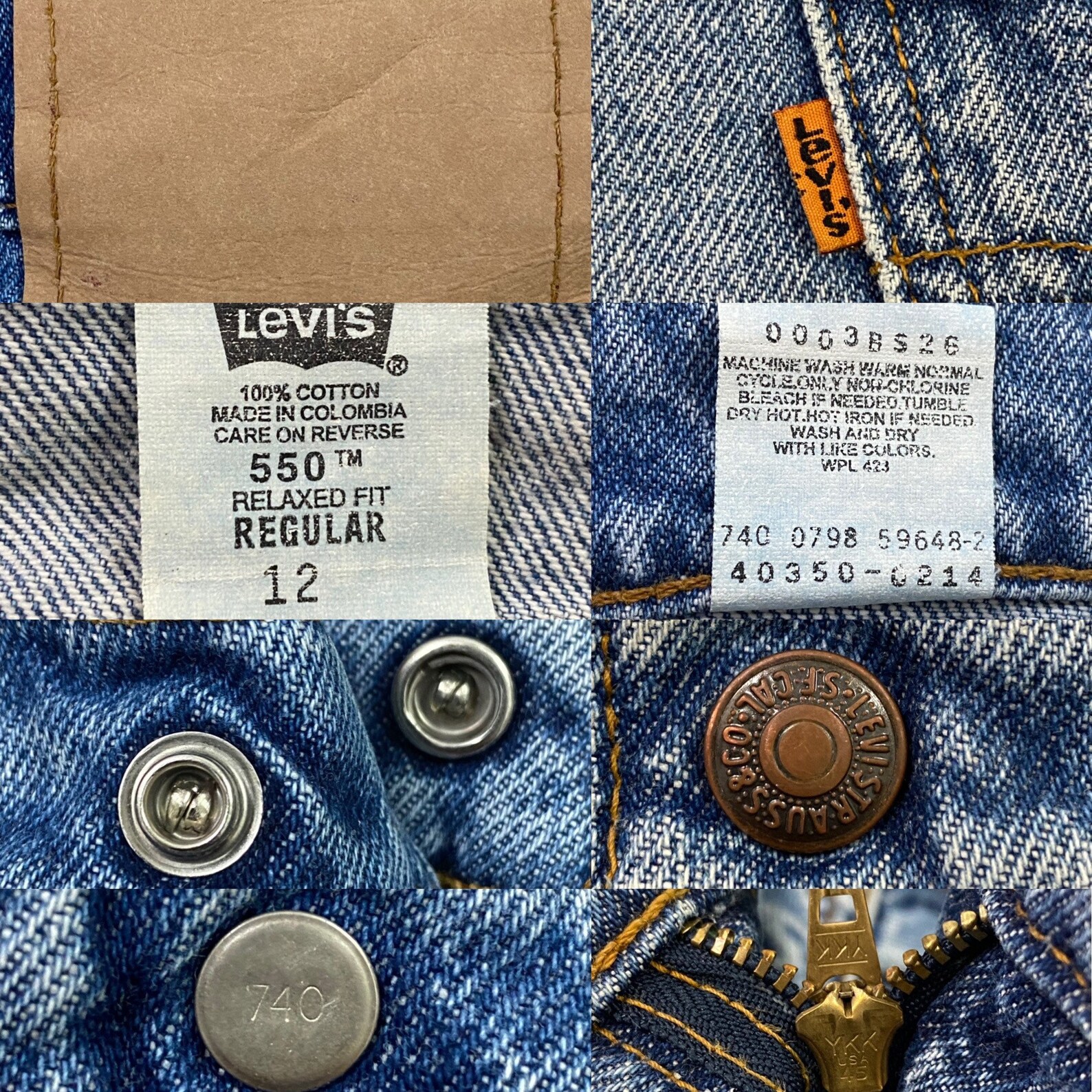 Levis 550 Jeans 90er Orange Tag Hellblau Washed Relaxed Fit Etsy