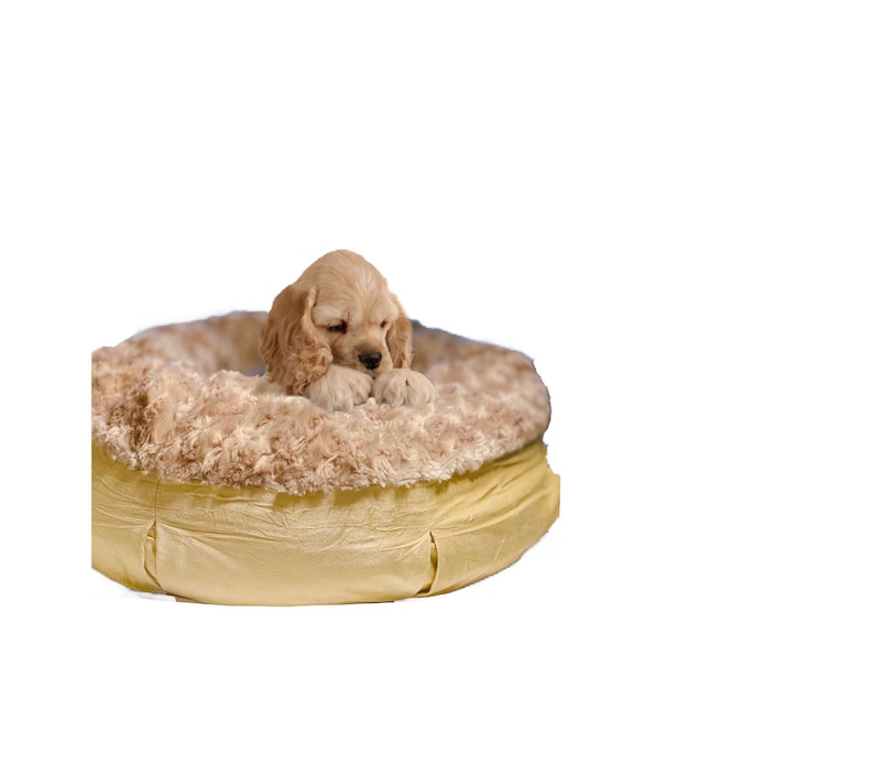 PAWZY Calming Dog Bed Anxiety Relief Donut Dog Bed Removable Etsy