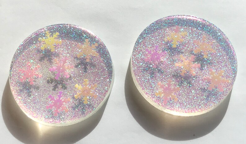 Coaster Paper Weight Resin Coaster Set Petri Dish Christmas Coaster