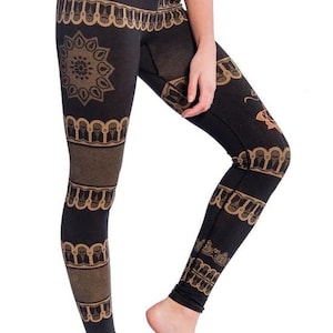 Bhakti Organic High Waist Yoga Leggings Black