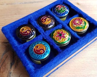 Natural Solid Perfume Gift Set of 6 Fragrances