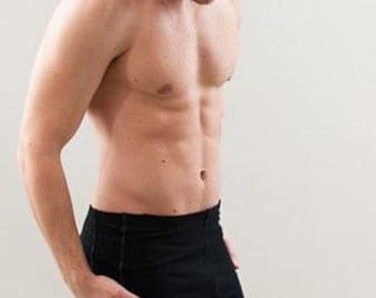 Yoga Shorts für Männer 'Yogi' - Weiss, Schwarz